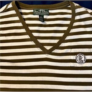 Lauren Ralph Lauren Active V-neck Shirt Womens Large. Excellent Condition.